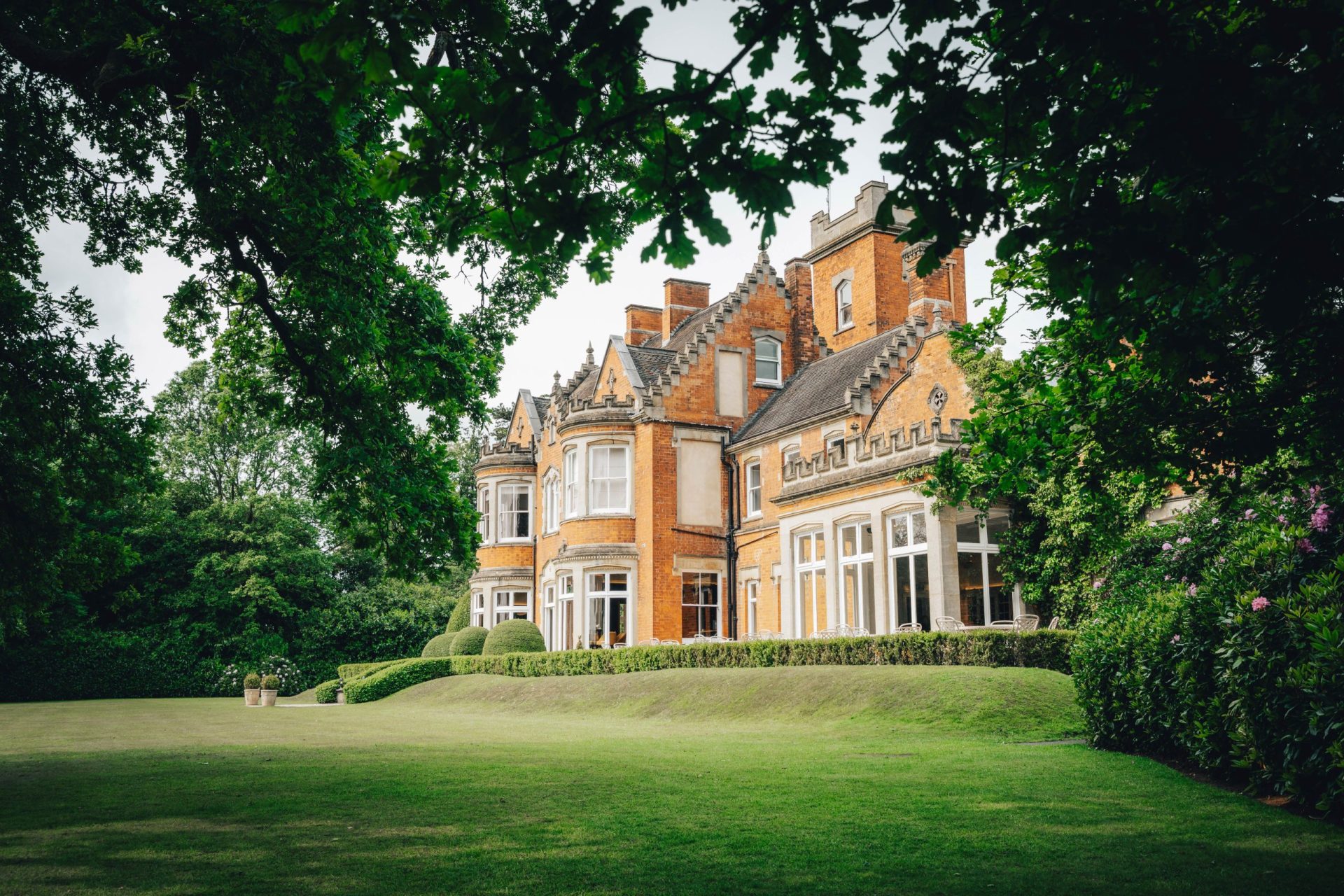Pendrell Hall wedding venue front entrance in Staffordshire
