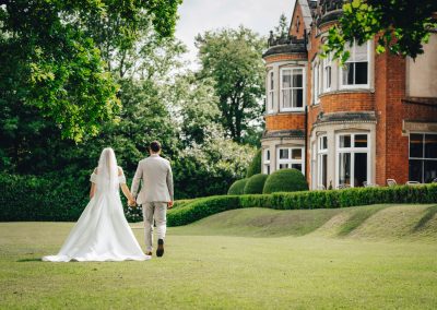 Pendrell Hall grounds set up for a summer wedding