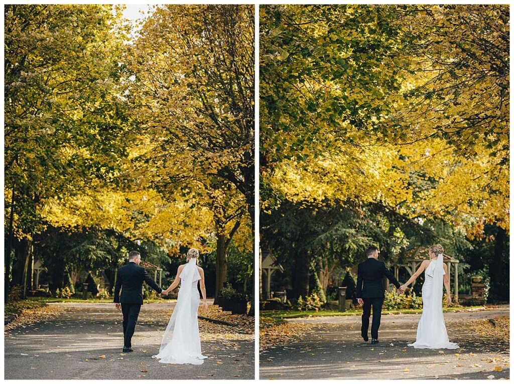 Autumn wedding colours at Fairlawns Hotel Aldridge