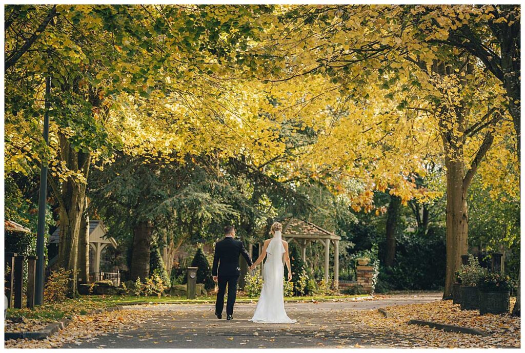 Autumn wedding colours at Fairlawns Hotel Aldridge