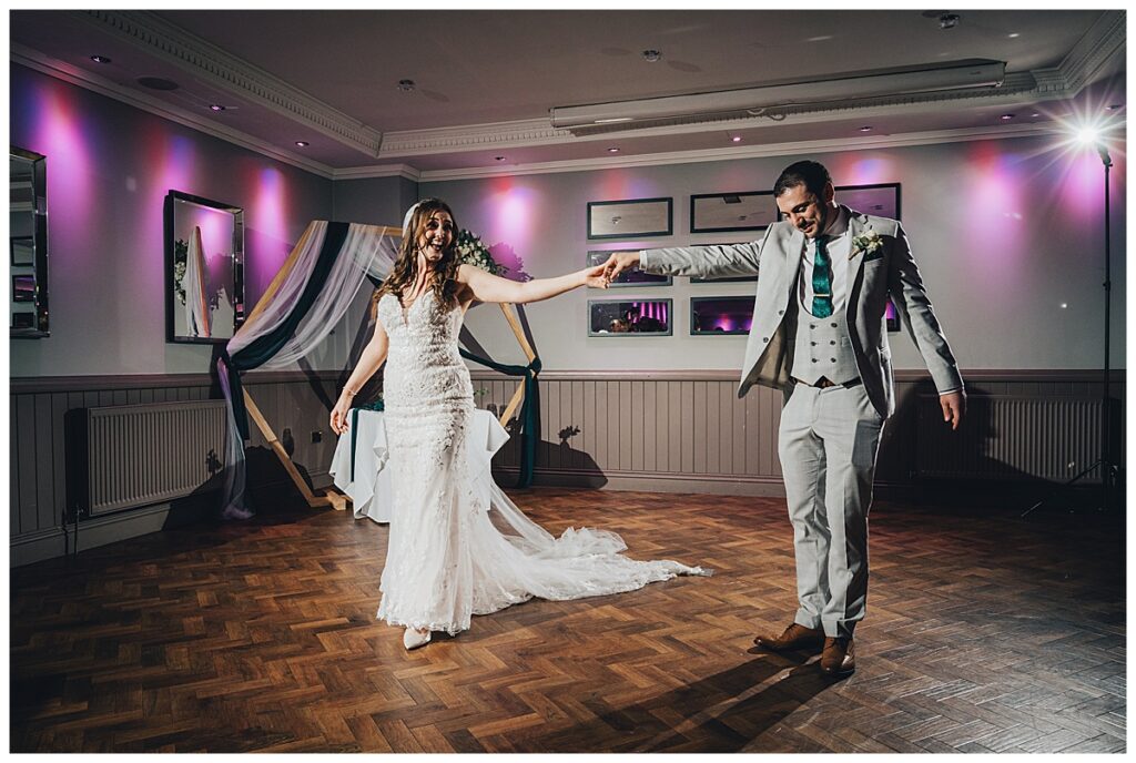 First dance at The Moat House wedding