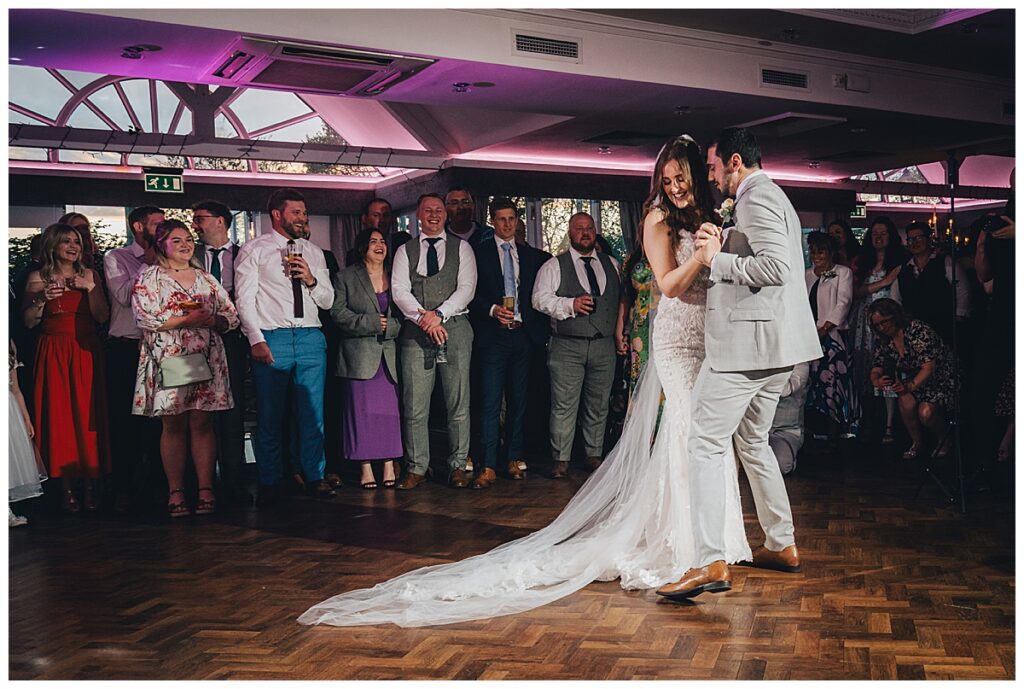 First dance at The Moat House wedding