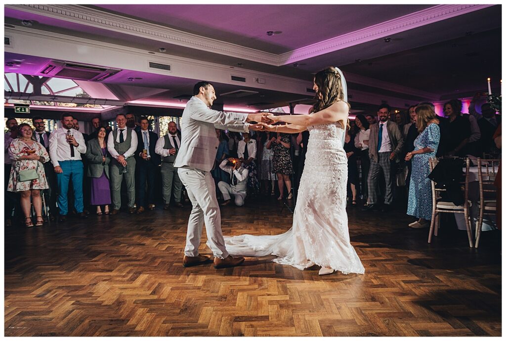 First dance at The Moat House wedding