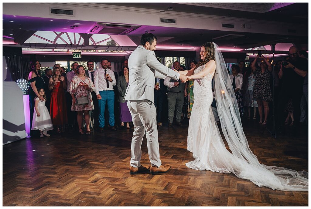 First dance at The Moat House wedding