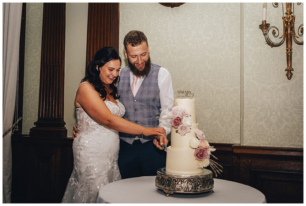 Evening celebrations at Sandon Hall Staffordshire