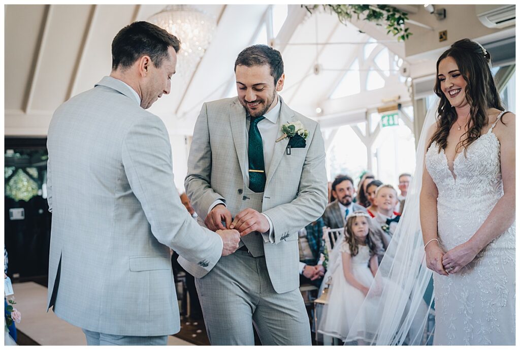 Bride and groom portraits at The Moat House