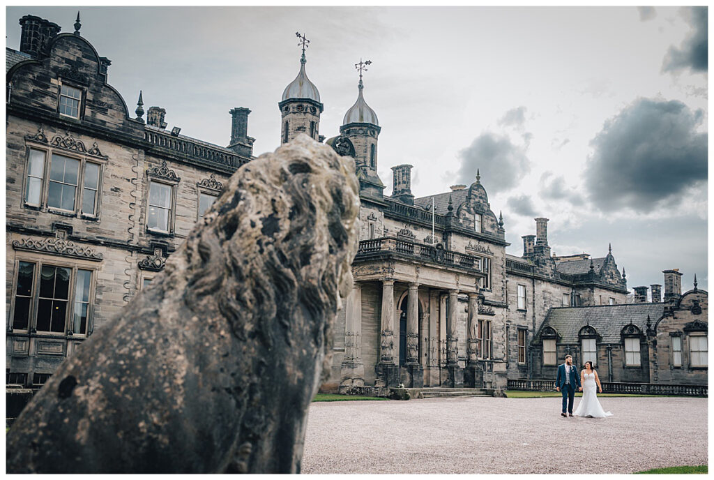 Natural wedding photography around Sandon Hall grounds
