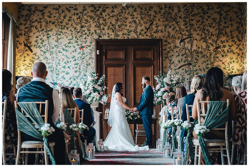 Emotional wedding ceremony at Sandon Hall Staffordshire